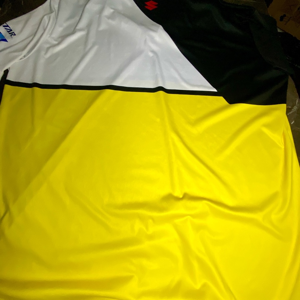 Suzuki Racing Polo Shirt XXL Factory Effex Motocross Team Performance Shirt - Picture 9 of 9